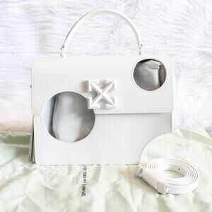 Off-White Meteor Shower Jitney 2.8 Top Handle Satchel Crossbody Bag